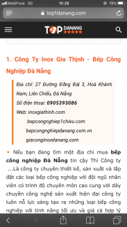 Inox Gia Thinh thuộc top1 Đà Nẵng