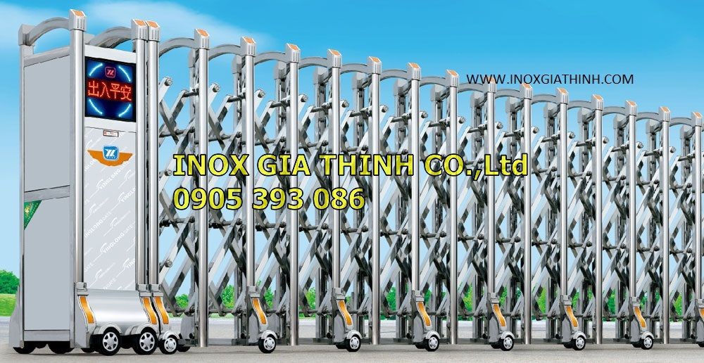 Cổng xếp tự động Inox 304 - Model: 1328-A